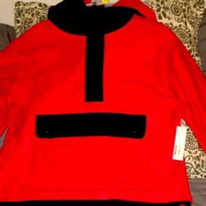 Red hooded sweater new with tag